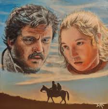 Artist: Andy McQuillen Art Medium: acrylic "Joel + Ellie" 12" x 12" from  "The Last Of Us" Consider following my work