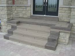 Concrete stairs are typically hollow inside. Concrete Steps Resurfaced With Jewel Stone Building Blocks