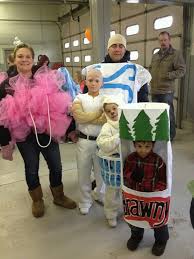 Family Group Costume We Are A Clean Family Snuggle Bear Mr Clean Loofah Soap Brawny Ma Family Halloween Costumes Mens Halloween Costumes Family Halloween