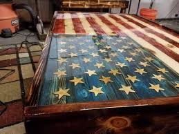 American Flag Coffee Table Coffee Table Coffee Table Wood Table