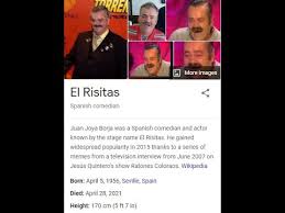 El risitas had to be transferred this noon from the hospital de la caridad de sevilla (where at 64 years of age and after suffering the amputation of a leg as a result of an illness, el risitas requested. Hp7mmx2jxgasam