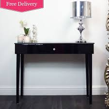 Black Glass Console Dressing Table Beau Decor 189 Modern Console Tables Cool Coffee Tables Black Console Table