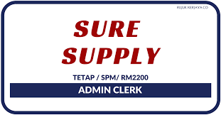 Tvon textile recycling sdn bhd. Jawatan Kosong Terkini Admin Clerk Di Sure Supply Kerja Kosong Kerajaan Swasta
