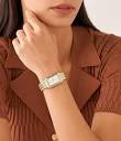 Raquel Three-Hand Date Gold-Tone Stainless Steel Watch - ES5220 ...