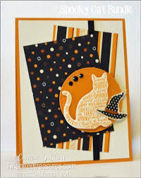 Ok I Just Love The Cat Punch In The New Holiday Catalog And Couldn T Wait To Use It Since I M Pre Schedul Halloween Cards Handmade Cat Cards Halloween Cards