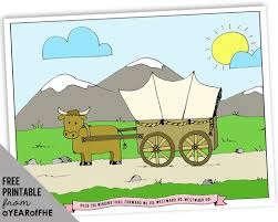 People interested in mormon pioneer families also searched for. A Year Of Fhe Lds Mormon Pioneer Coloring Page Pioneer Wagon