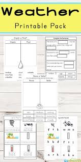 Comprehension by chapter, vocabulary challenges, creative reading response activities and projects, tests, and much more! Free Weather Printables