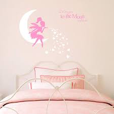 I hope you all enjoy this video on how to get simple but fun, girly wall decals! Amazon Com Fairy Wall Decal I Love You To The Moon And Back Fairy Wall Sticker For Girl Kids Bedroom Wall Decals Nursery Decor A19 Soft Pink White Home Kitchen