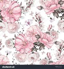 Choose one of our 17,567 floral pattern free vector art files! Seamless Pattern With Pink Flowers And Leaves On White Background Watercolor Floral Patt Watercolor Floral Pattern Floral Watercolor Vintage Floral Wallpapers