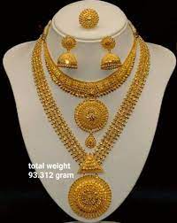 Pin By Sandhya Sharma On Royal Indian Wedding Theme Gold Necklace Designs Gold Fashion Necklace Gold Jewelry Fashion