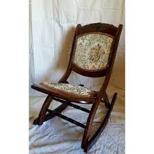 Vintage child's cowboy rocking chair, western rocker with music works. Antique Folding Rocking Chair Chairish