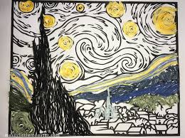 The painting, like most of van gogh's other paintings, was done while he was in arles, a beautiful, rich burst of color. Van Gogh Starry Night Inspired Yarn Craft For Kids Printable Included Messy Little Monster