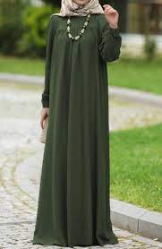 Sahsenem Robali Elbise Yesil Tesettur Elbise Suhneva Islami Giyim Elbise Giyim