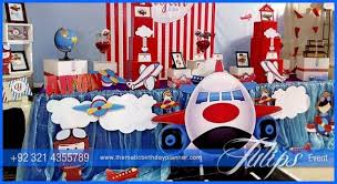 For decorations, i blew up a bunch of white balloons and hung them from the ceiling with little wooden planes hanging as well. Airplane Theme Party Ideas Party Partyideas Partytime Airplane Theme Birthday Party Theme Decorations Airplane Themed Birthday Party
