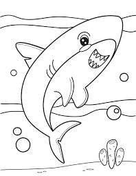 The spruce / kelly miller halloween coloring pages can be fun for younger kids, older kids, and even adults. Printable Cute Shark Coloring Page