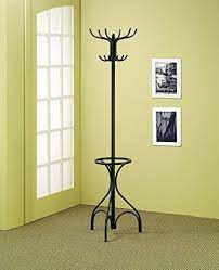 Coaster Home Furnishings Coat Rack With Umbrella Stand Black Finished Metal Coat Rack With An Umbrella Holder Will Coat Rack Coaster Furniture Umbrella Stand
