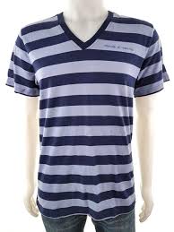 Details About Moods Of Norway Mens Usa Size M Blouse Sleeve Short Logo Stripes Blue Cotton 100