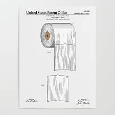 8.5x11, 11x14and 16x 20 all fit common size frames. Toilet Paper Roll Patent Poster By Finlaymcnevin Society6
