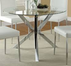 Wildon Home Vance Dining Table Glass Round Dining Table Glass Dining Room Table Glass Kitchen Tables