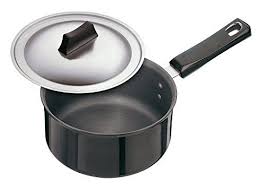 Futura Hard Anodised Sauce Pan 214 Litre With Steel Lid Click Image To Review More Details This Is An Affiliate Link Black Saucepans Saucepan Anodized