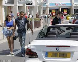Get me out of here! Eastenders Star Jacqueline Jossa Enjoys A Ride In Co Star Jamie Borthwick S Bmw Convertible Daily Mail Online