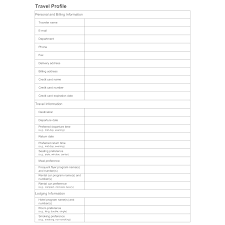 Setting up a tourist profile the tourist profile is the start of any organised tour as it contains lots of information on the needs of the tourist. Travel Profile