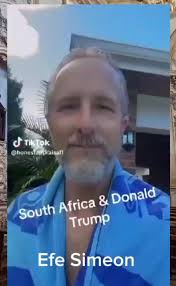 What a white South African got to say