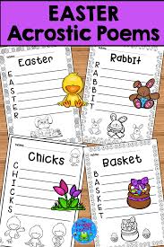 Easter Acrostic Poems Easter Writing Activity Writing Activities Easter Writing Easter Writing Activity