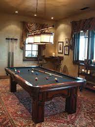 Cues Up Elegant Antique Pool Table Antique Pool Tables Pool Table Room Pool Table Room Decor
