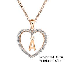 See more ideas about stylish alphabets, name wallpaper, alphabet wallpaper. 2020 New Heart Letter A Z Pendant Choker Statement Necklace Charm Fashion Rose Gold Necklaces For Women Girl Jewelry Lover Gift Buy At The Price Of 1 02 In Aliexpress Com Imall Com