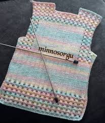 Miren Adli Kullanicinin Jersey Chaquetas Y Chalecos Panosundaki Pin Baby Knitting Patterns Yelek Bebek