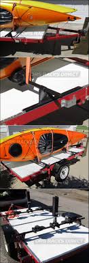 Kayak Racks For Harbor Freight Tools Foldable Flat Frame Trailer Kit Attached To 2001 Ford Focus Receiver Hitch Mount Kayak Rack Kayaking Kayak Trailer