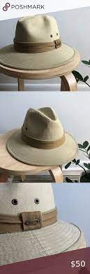 Stetson Traveller Hat Large Practically Brand New Stetson Relondo Cotton Traveler Hat Size Large Color Tan Safari Hat Indi Indiana Jones Fedora Stetson Hats
