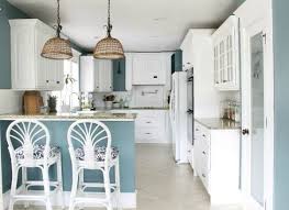 Remodelaholic Color Spotlight Benjamin Moore Aegean Teal Wicker House Blue Kitchens Kitchen Color