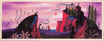 Mary Blair Original Concept Painting Of Peter Pan With Captured Lost Boys From Peter Pan Disney Concept Art Mary Blair Disney Animation Art