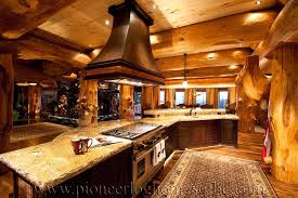 Look through log cabin kitchens pictures in different colors and styles. Log Homes Kitchen Dining Image Gallery Bc Canada Log Home Kitchens Log Mansion Log Homes