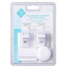 Bloque Placard Blanc Magnetique Tex Baby Le Lot De 2 Bloque Placards A Prix Carrefour