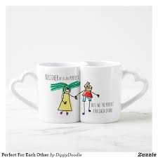 Perfect For Each Other Coffee Mug Set Zazzle Com Couples Coffee Mugs