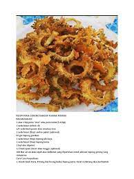 Shakirah ab 15 september 2019. Resepi Peria Goreng Rangup Mamak Penang