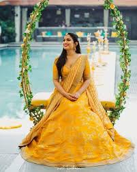 A Beaming Bride Shining In This Pretty Sabyasachi Lehenga Perfect For Her Wedding Ceremony Y Wedding Decor Elegant Indian Bridal Lehenga Desi Wedding Decor