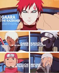 Gaara Darui Kakashi Hatake Kitsuchi Mifune 4th Great Ninja War Naruto Anime Naruto Naruto Cool Naruto Shippuden Sasuke