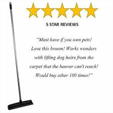 These top brooms for pet hair could be the solution! Rubber Broom Brush Pet Hair Remover Rubber Bristle Carpet Cleaning Broom 5060507280591 Ebay