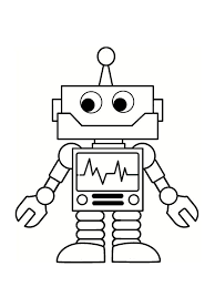 We've made them big and bold so that younger children can enjoy them too, and some of them cut out nicely. Robot Coloring 30 Drawings To Print For Free Coloring Drawings Free Print Robot Robots Drawing Robot Art Robots For Kids