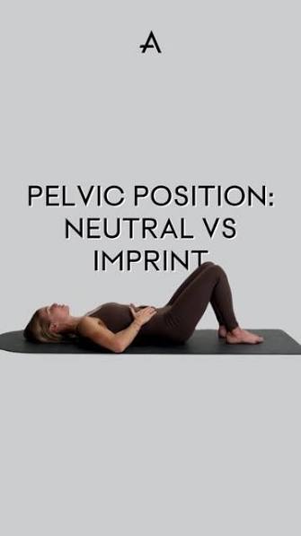 Neutral vs Imprint: what’s the difference? , 1️⃣ IMPRINT, 𝘞𝘏𝘈𝘛 𝘋𝘖𝘌𝘚  𝘐𝘛 𝘓𝘖𝘖𝘒 𝘓𝘐𝘒𝘌?, ‘Imprint’ doesn’t mean grinding your lower back  into the mat. Instead, we fire up the deep core muscles—pelvic floor, ...