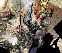With more than 100 issues involved, marvel's secret invasion can look rather intimidating to read on first glance. Nick Fury His Secret Warriors And The Young Avengers Secret Invasion Marvel Comics Dc Comics Art Young Avengers Comic Art
