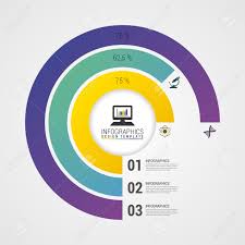 pie chart circle graph modern infographics design template