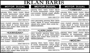 Iklan Baris Pengertian Ciri Ciri Unsur Unsur Jenis Dan Contohnya