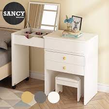 If you're looking for dressing table ideas, we bet your room's getting ready area looks more like a job for marie kondo than a glamorous, feminine. Sancy Simple Modern Wooden Foldable Mirror Dressing Table Bedroom Moveable Nightstand Makeup Table Cabinet With 2 Wheels Shopee Malaysia