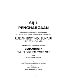 326 likes · 39 talking about this. Sijil Penghargaan Senamrobik