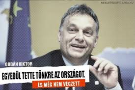 Kovács Adrienn: Orbán Viktor és a Fidesz mottója: Az éhezők, a halálra fagyók, a kilakoltatottak, ... - orban_egyedul